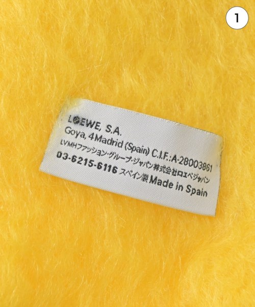 LOEWE（ロエベ）マフラー 黄 サイズ:- レディース/2200725228125