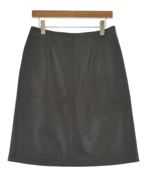 LOEWE（ロエベ）ひざ丈スカート 茶 サイズ:42(M位) レディース/2200726792021