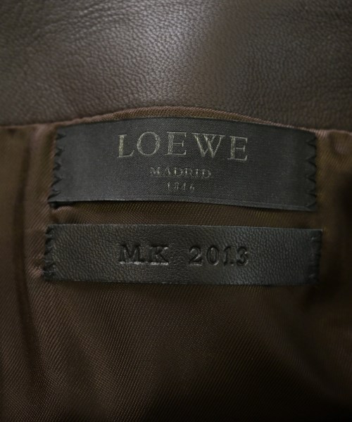 LOEWE（ロエベ）ひざ丈スカート 茶 サイズ:42(M位) レディース/2200726792021