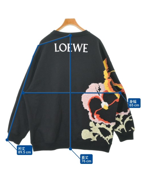 LOEWE（ロエベ）スウェット 黒 サイズ:L メンズ/2200688674069