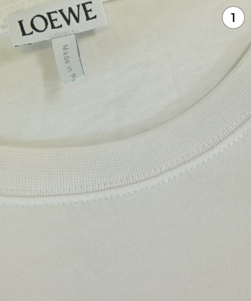 LOEWE（ロエベ）Tシャツ・カットソー 白 サイズ:L メンズ/2200690158038