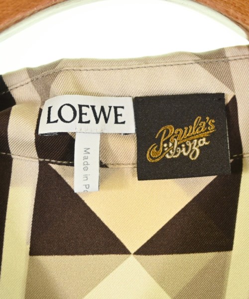 LOEWE（ロエベ）カジュアルシャツ ベージュ サイズ:38(S位) メンズ/2200687078233