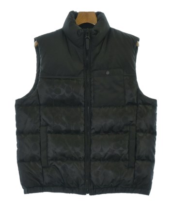 COACH（コーチ）ダウンジャケット/ダウンベスト 黒 サイズ:L メンズ
