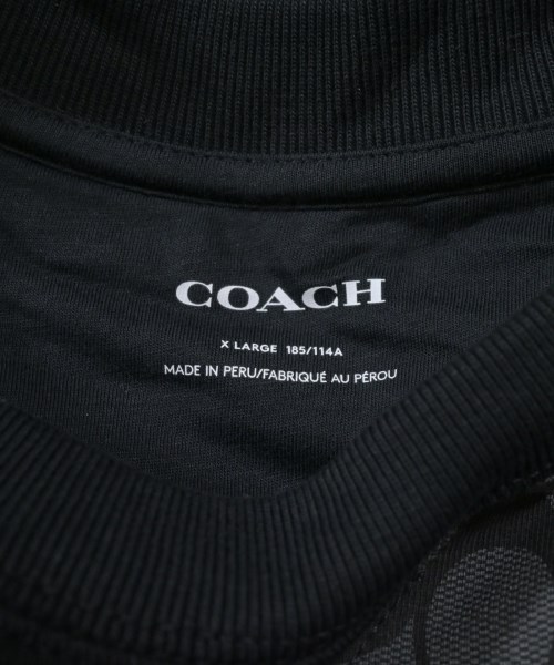 COACH（コーチ）スウェット 黒 サイズ:XL メンズ/2200627709067