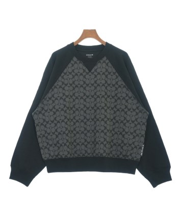 希少✨️ COACH ブラック トレーナー COACH（コーチ）スウェット 黒 サイズ:XL メンズ/2200627709067