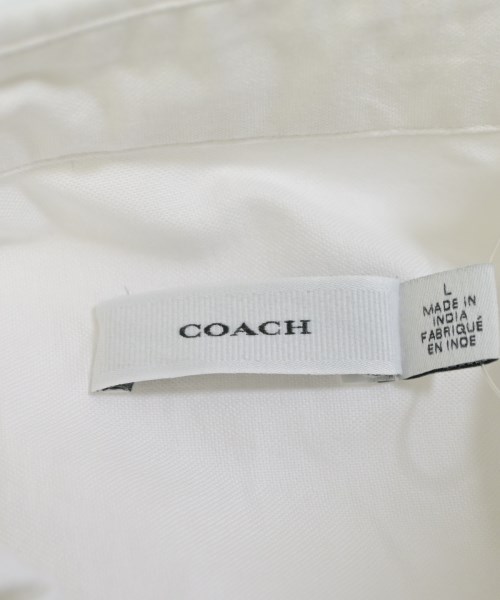 COACH（コーチ）カジュアルシャツ 白 サイズ:L メンズ/2200627709128