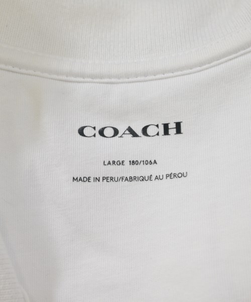 COACH（コーチ）ポロシャツ 白 サイズ:L メンズ/2200627709135