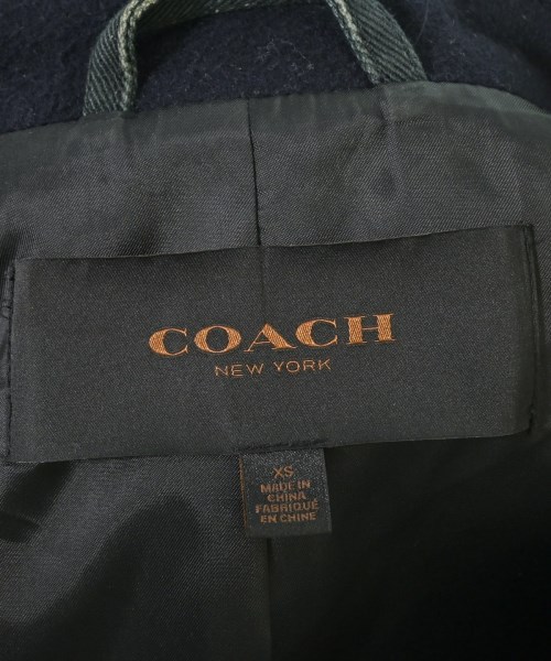 COACH（コーチ）ピーコート 紺 サイズ:XS レディース/2200640796013