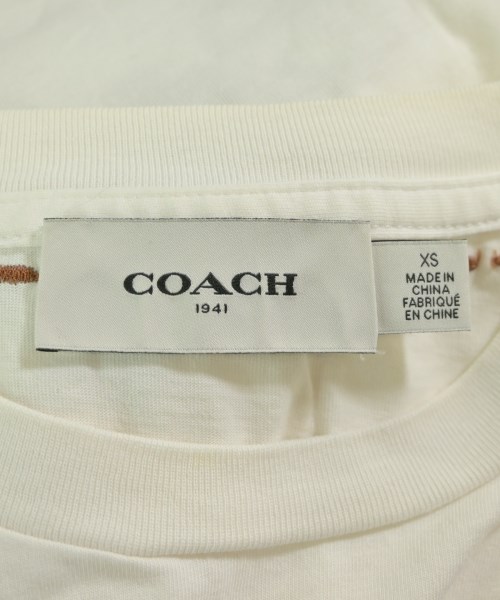 COACH（コーチ）Tシャツ・カットソー 白 サイズ:XS レディース/2200638014068