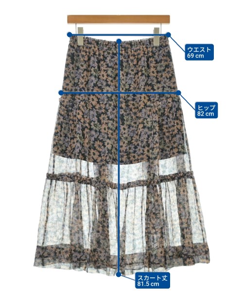 COACH（コーチ）ロング・マキシ丈スカート 黒 サイズ:2(M位) レディース/2200642073068