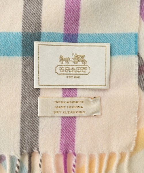 COACH（コーチ）マフラー 白 サイズ:- レディース/2200643722026