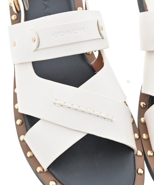 COACH（コーチ）サンダル 白 サイズ:US7(24cm位) レディース/2200616456392