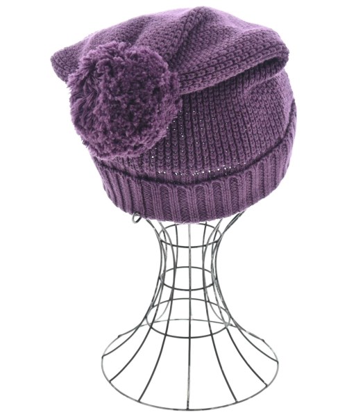 COACH（コーチ）ニットキャップ・ビーニー 紫 サイズ:ONE レディース/2200631716228
