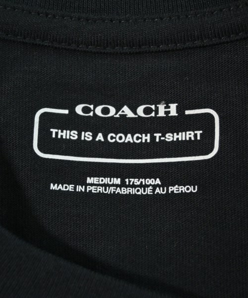 COACH（コーチ）Tシャツ・カットソー 黒 サイズ:M メンズ/2200633492014