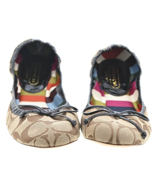 COACH（コーチ）バレエシューズ/オペラシューズ ベージュ サイズ:US7 1/2(24.5cm位) レディース/2200633876067