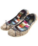 COACH（コーチ）バレエシューズ/オペラシューズ ベージュ サイズ:US7 1/2(24.5cm位) レディース/2200633876067