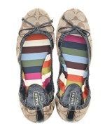 COACH（コーチ）バレエシューズ/オペラシューズ ベージュ サイズ:US7 1/2(24.5cm位) レディース/2200633876067