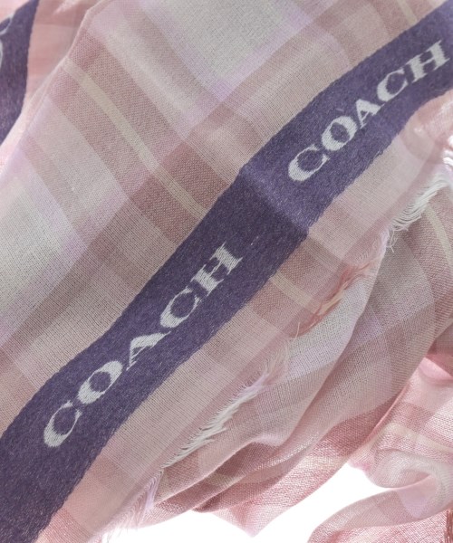 COACH（コーチ）ストール ピンク サイズ:- レディース/2200579188477