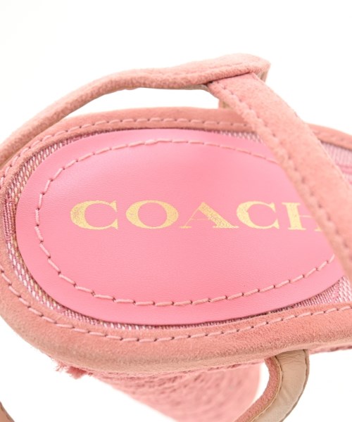 COACH（コーチ）サンダル ピンク サイズ:US9(26cm位) レディース/2200609650035