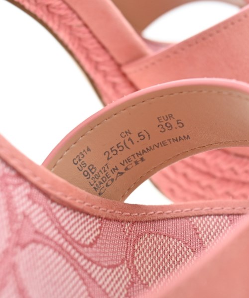 COACH（コーチ）サンダル ピンク サイズ:US9(26cm位) レディース/2200609650035