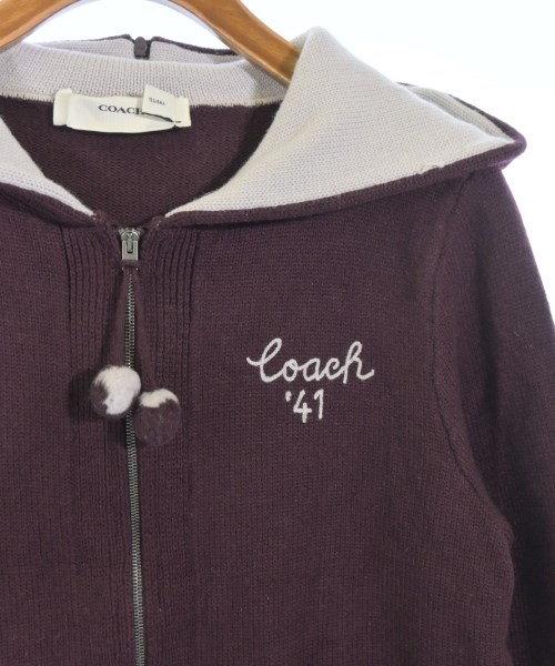 COACH（コーチ）カーディガン 紫 サイズ:XS レディース/2200673185020