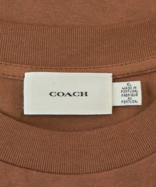 COACH（コーチ）Tシャツ・カットソー 茶 サイズ:XL メンズ/2200673814029