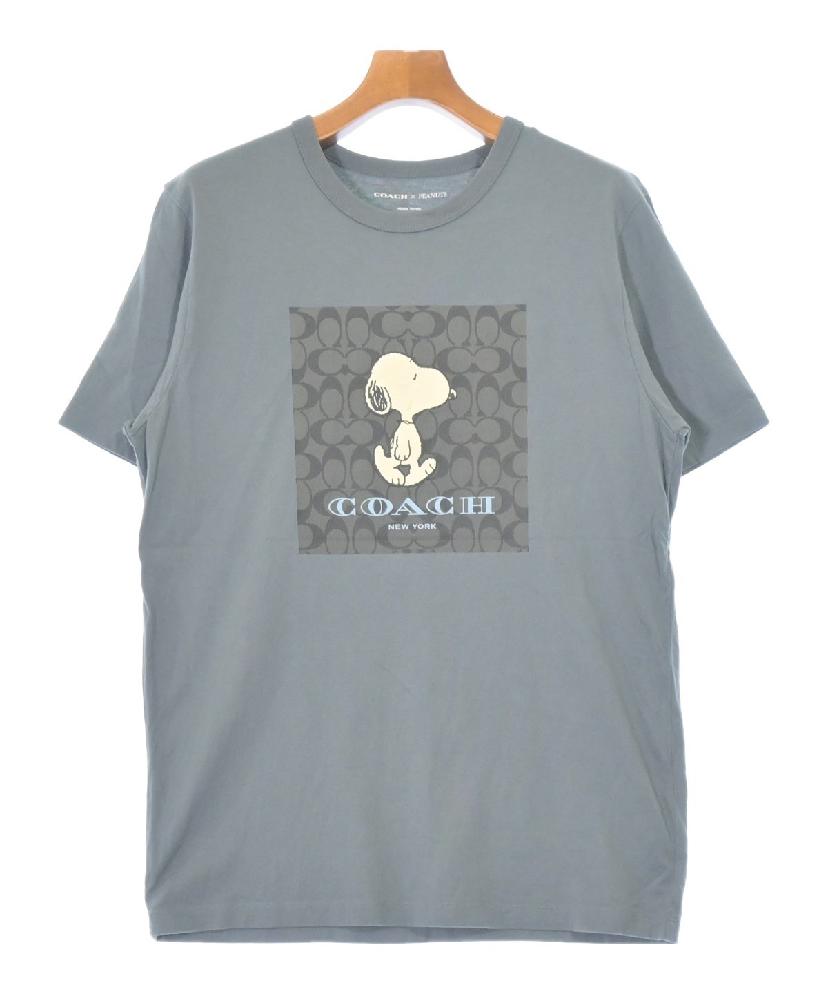 COACH コーチ Tシャツ・カットソー L グレー 【古着】【中古】【送料無料】 中古・古着通販】COACH (コーチ) ダイナソーTシャツ ホワイト サイズ:L