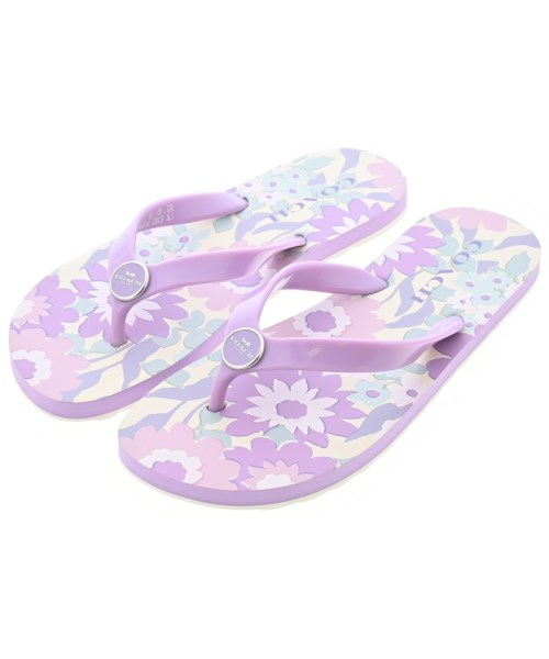 COACH(コーチ)サンダル 紫 サイズ:US6(23cm位)/2200675661072