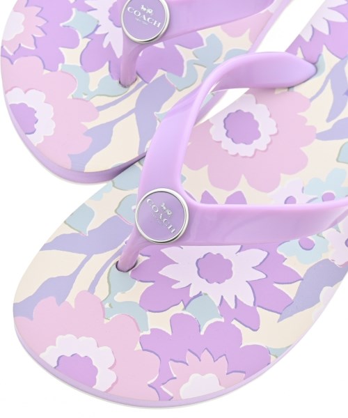 COACH（コーチ）サンダル 紫 サイズ:US6(23cm位) レディース/2200675661072