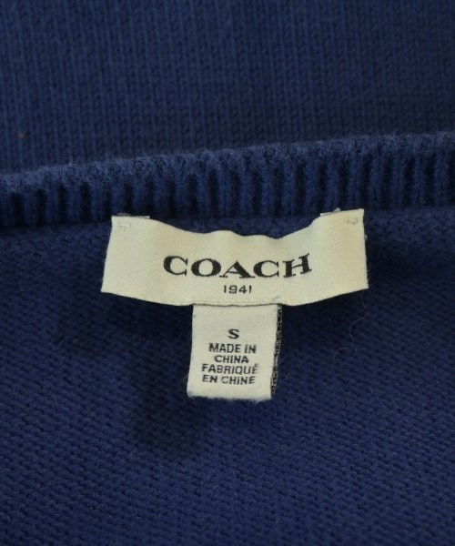 COACH（コーチ）ニット・セーター 紺 サイズ:S レディース/2200674508071