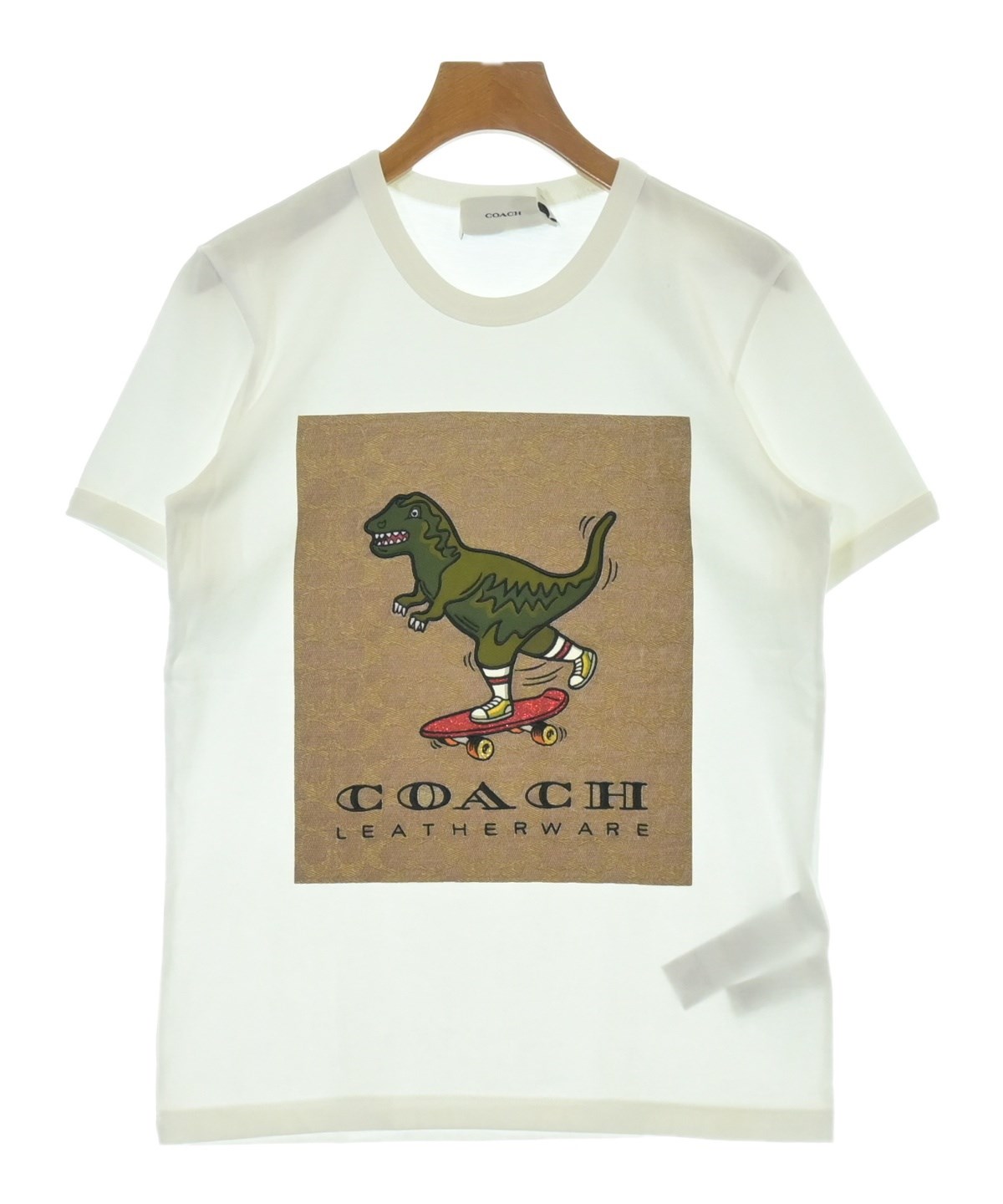 コーチ Tシャツ カットソー 半袖 ロゴ XS ベージュ CP778 /AN57 COACH - コーチ Tシャツ カットソー 半袖 ロゴ XS ベージュ CP778