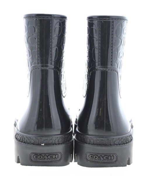 COACH（コーチ）レインシューズ 黒 サイズ:US7(24cm位) レディース/2200694465026