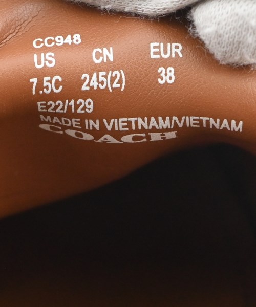 COACH（コーチ）ドレスシューズ/ローファー 黒 サイズ:US7 1/2(24.5cm位) レディース/2200693428022