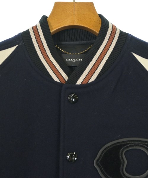 COACH（コーチ）スタジャン 紺 サイズ:2(M位) レディース/2200694377015