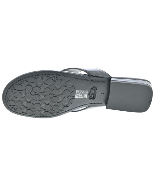 COACH（コーチ）サンダル 黒 サイズ:US7(24cm位) レディース/2200696213076