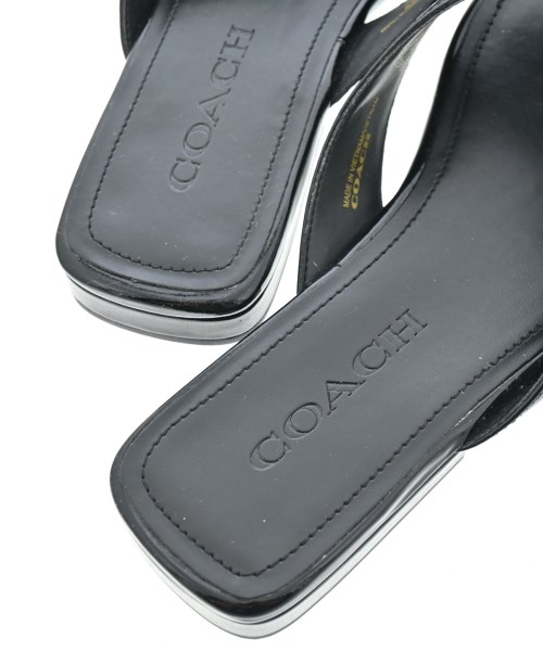COACH（コーチ）サンダル 黒 サイズ:US7(24cm位) レディース/2200696213076