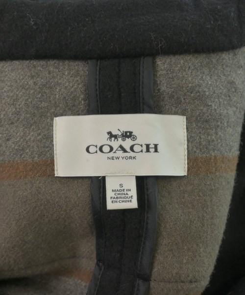 COACH（コーチ）ダッフルコート 黒 サイズ:S レディース/2200655728023