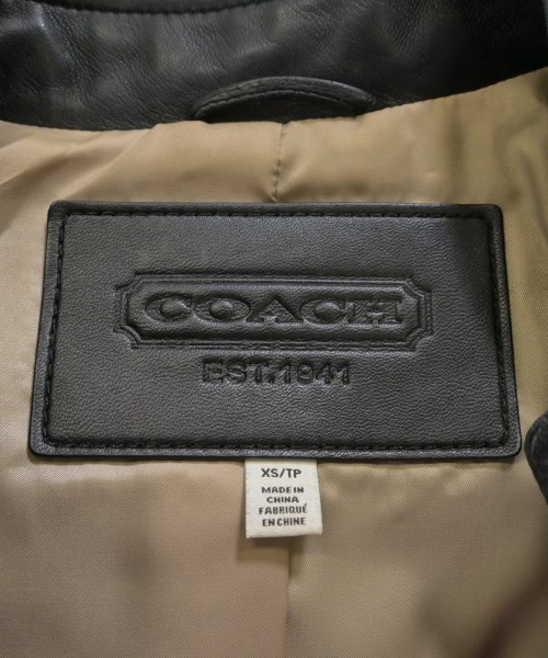 COACH（コーチ）ライダース 黒 サイズ:XS レディース/2200656980017