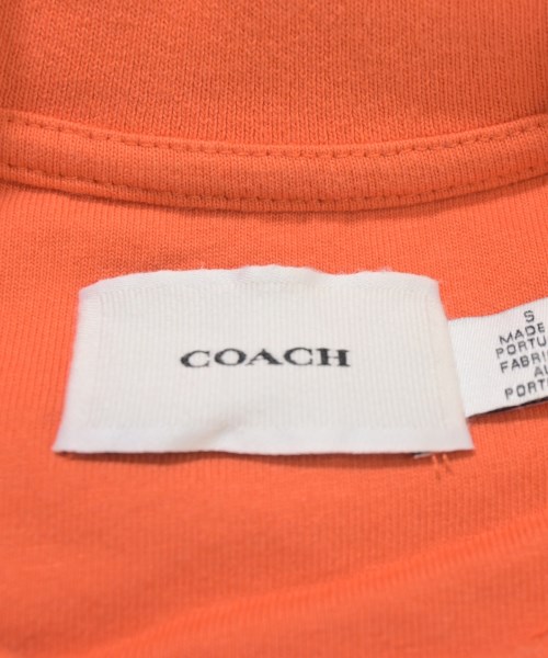 COACH（コーチ）Tシャツ・カットソー オレンジ サイズ:S メンズ/2200705517362