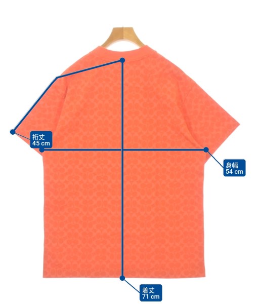 COACH（コーチ）Tシャツ・カットソー オレンジ サイズ:S メンズ/2200705517362