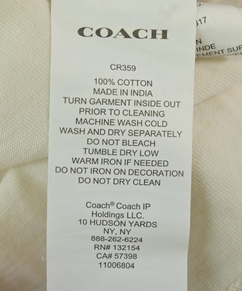 COACH（コーチ）Tシャツ・カットソー 白 サイズ:S レディース/2200711606111