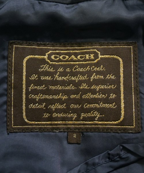 COACH（コーチ）ダッフルコート 紺 サイズ:2(M位) レディース/2200638332018