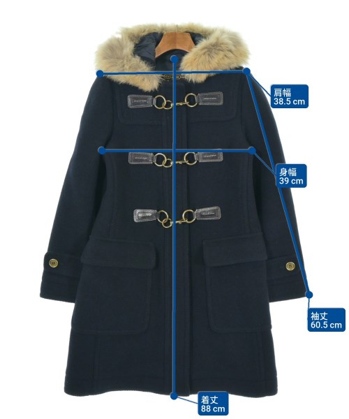 COACH（コーチ）ダッフルコート 紺 サイズ:2(M位) レディース/2200638332018