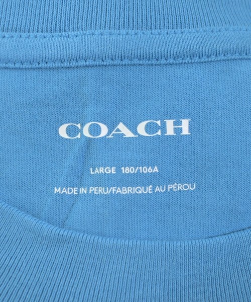 COACH（コーチ）Tシャツ・カットソー 青 サイズ:L メンズ/2200650339019