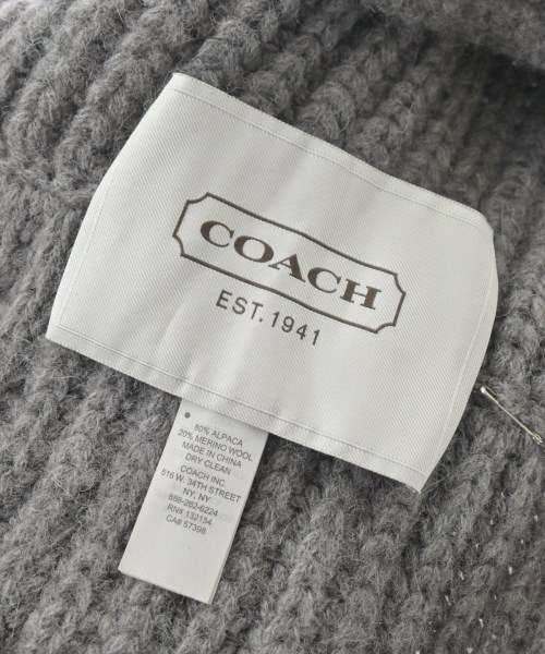 COACH（コーチ）マフラー グレー サイズ:- レディース/2200645503029
