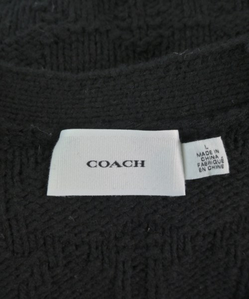 COACH（コーチ）カーディガン 黒 サイズ:L メンズ/2200702425233
