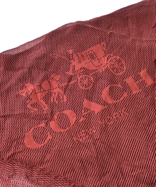 COACH（コーチ）ストール 赤 サイズ:- メンズ/2200703498083