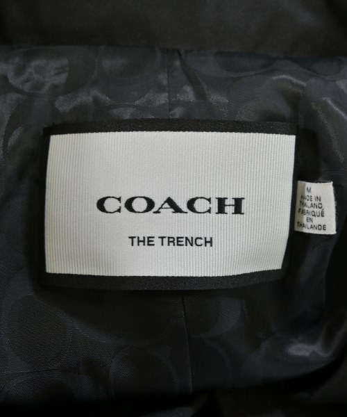 COACH（コーチ）トレンチコート 黒 サイズ:M レディース/2200666966025