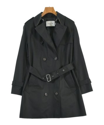 COACH（コーチ）トレンチコート 黒 サイズ:M レディース/2200666966025