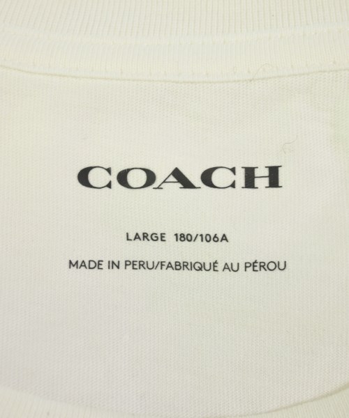 COACH（コーチ）Tシャツ・カットソー 白 サイズ:L メンズ/2200732932183